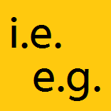 difference between i.e. and e.g.